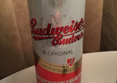 Slovakian Budweiser in a can