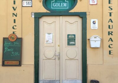 Entry doors to Golem Pub - Photograph by Danan Coleman for Adventure With Danan