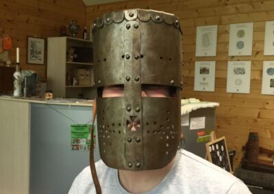 Picture of knight's helmet - Photograph by Danan Coleman for Adventure With Danan