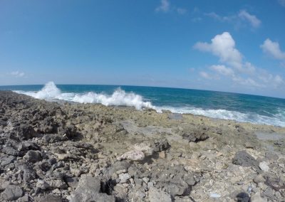 Picture of the ocean from the beach in Aruba