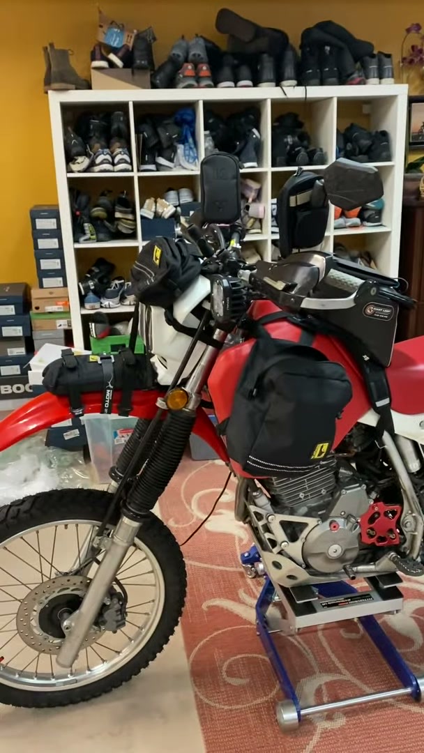 Packing a Motorcycle for a 30-Day Adventure Ride 20 The Honda XR650L ready for the Backcountry Discovery Routes