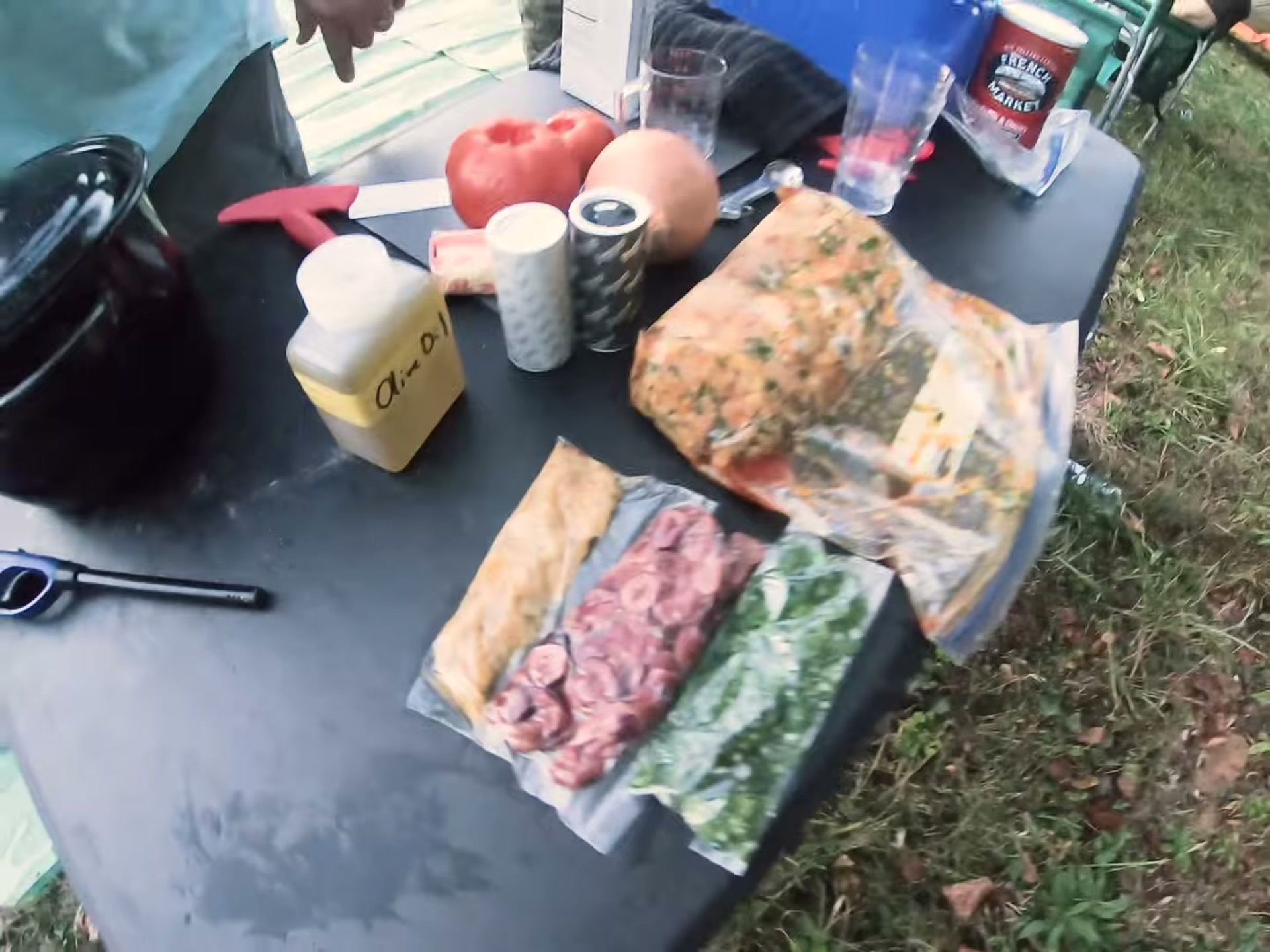 Campsite Cooking: Chicken Tagine with the Overland Crew 3 Marinated chicken, olives and herbs prepped at home in vacuum bags for a camp tagine